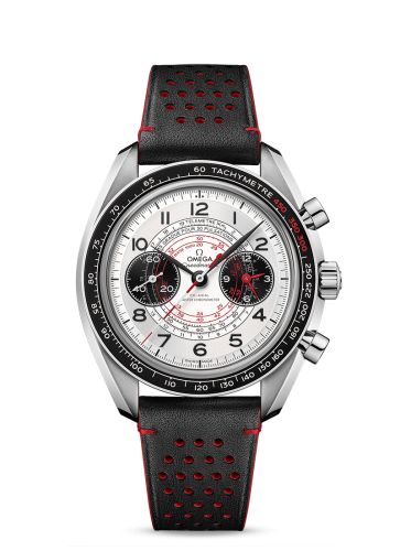 Omega Speedmaster Chronoscope Master Chronometer Stainless Steel / Silver / Calf